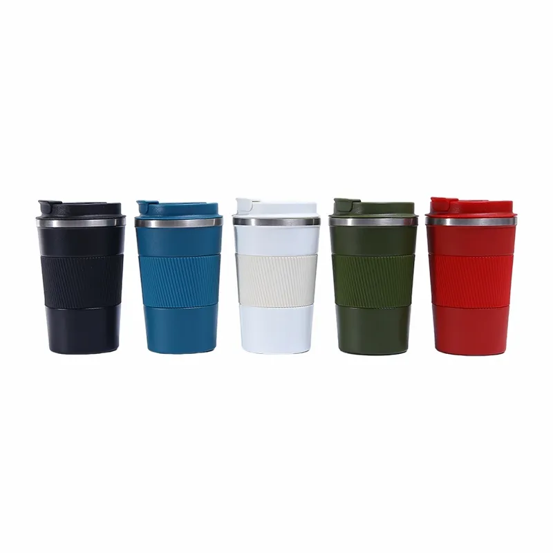 Coffee Cup Thermos Cup With Anti-slip Rubber Ring
